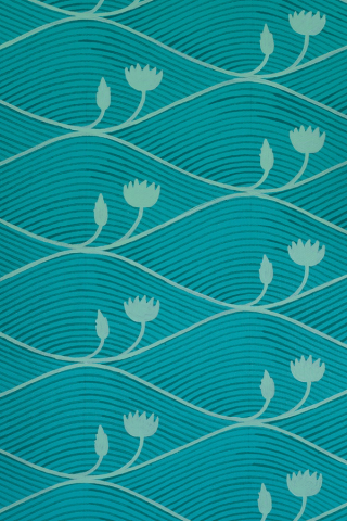 Than Sok, Cambodia b.1984 / Kbach Teuk (Lotus Flower Form) 2021 / Synthetic polymer paint on canvas / 150 x 110cm / Purchased 2021 with funds from The Spellbrook Foundation through the Queensland Art Gallery | Gallery of Modern Art Foundation / Collection: Queensland Art Gallery | Gallery of Modern Art / © Than Sok