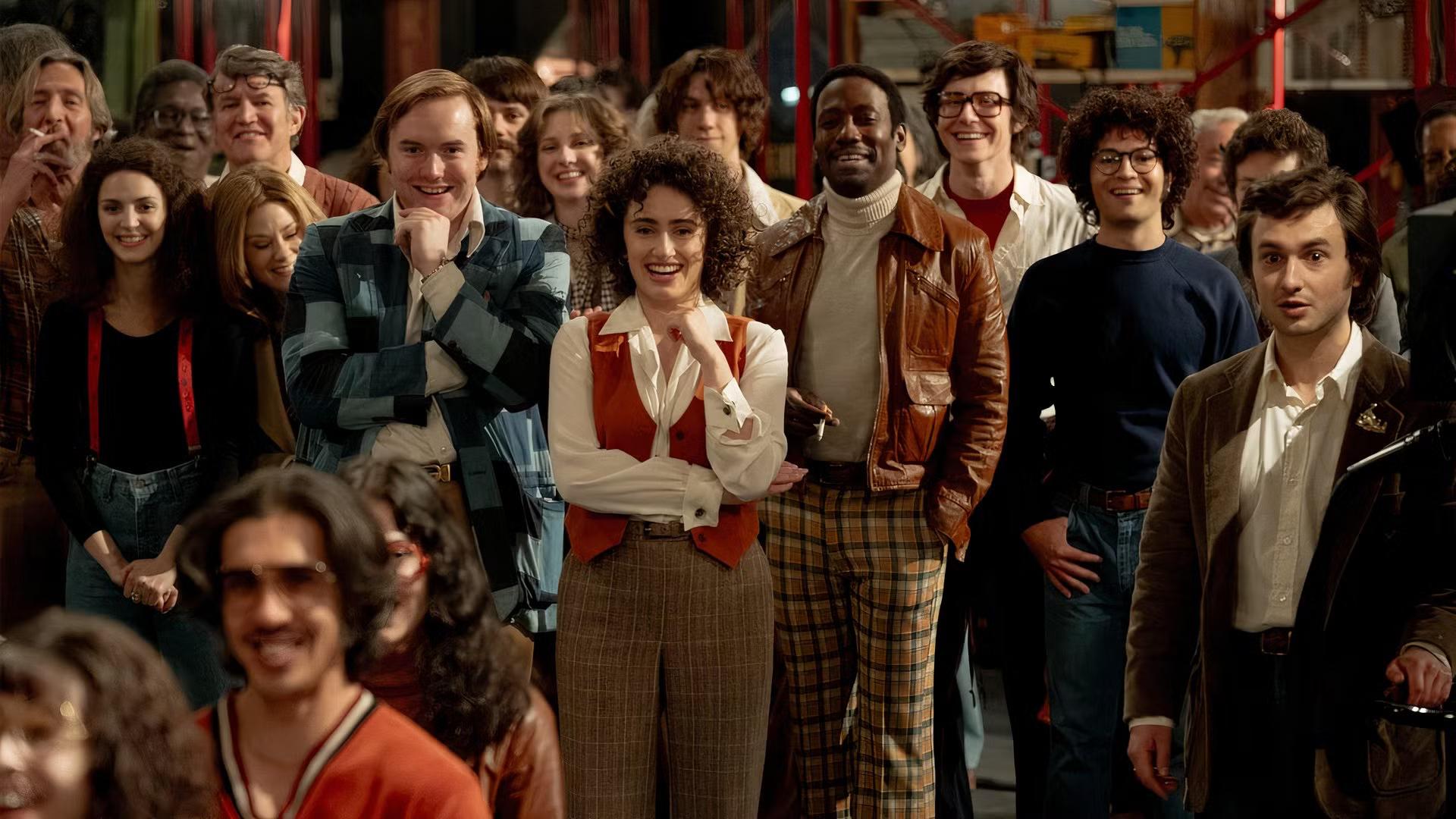 Production still from Saturday Night 2024 / Director: Jason Reitman / Image courtesy: Sony Pictures Australia