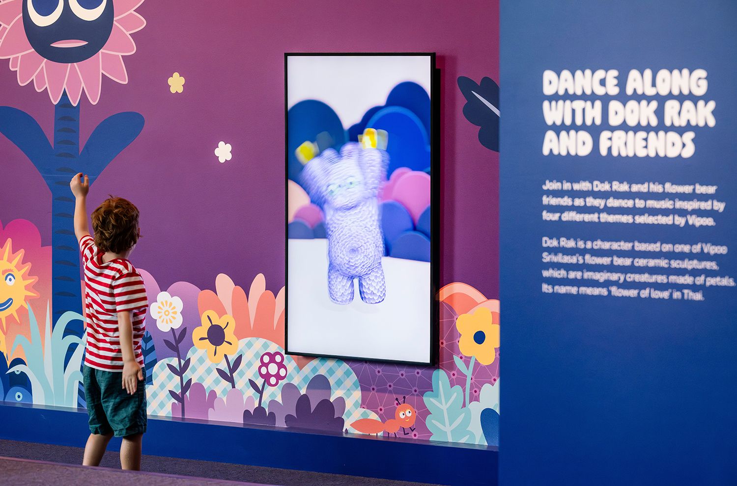 Visitors can draw, dance, & interact with digital activities at 'Vipoo Srivilasa: Express Yourself', GOMA until 13 Sep 2026 / Photograph: J Ruckli © QAGOMA