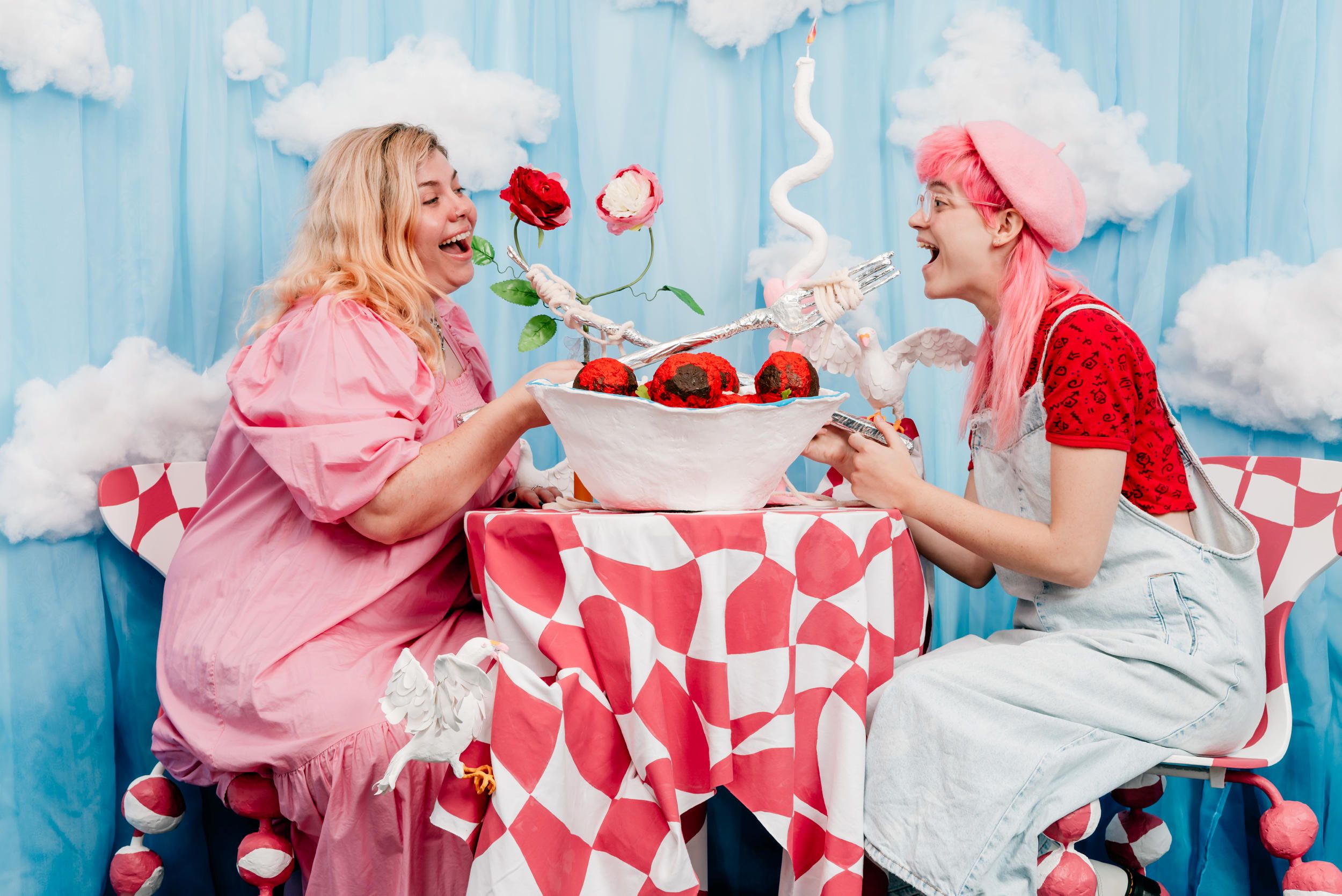 'Love Snap' photobooth designed by Clo Love / Gallery of Modern Art, Brisbane / February 2023 / Image courtesy: Queensland Art Gallery | Gallery of Modern Art / Photography: J Ruckli, QAGOMA