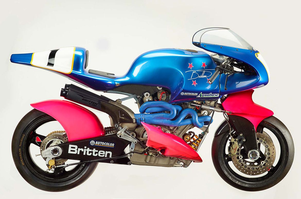 Britten Motorcycle Company Ltd, Christchurch / Britten V1000 1991 / Purchased 1995 with New Zealand Lottery Grants Board funds / Collection: Museum of New Zealand Te Papa Tongarewa.