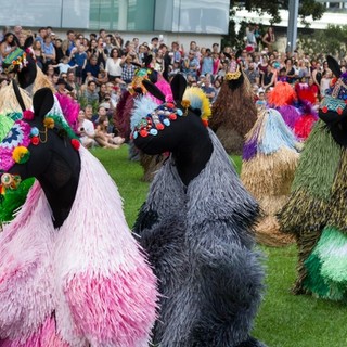 Nick Cave, United States b.1959 / Heard 2012 / 15 wearable sculptures (six parts each) or as a performance, 15 wearable sculptures (six parts each), choreography, musical score and video / Purchased 2016 to mark the tenth anniversary of the Gallery of Modern Art with funds from the Josephine Ulrick and Win Schubert Diversity Foundation through the Queensland Art Gallery | Gallery of Modern Art Foundation / Collection: Queensland Art Gallery | Gallery of Modern Art / © Nick Cave