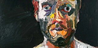 Ben Quilty, Australia b. 1973. Self-portrait, after Afghanistan 2012. Oil on canvas 130 x 120cm. Private Collection, Sydney.