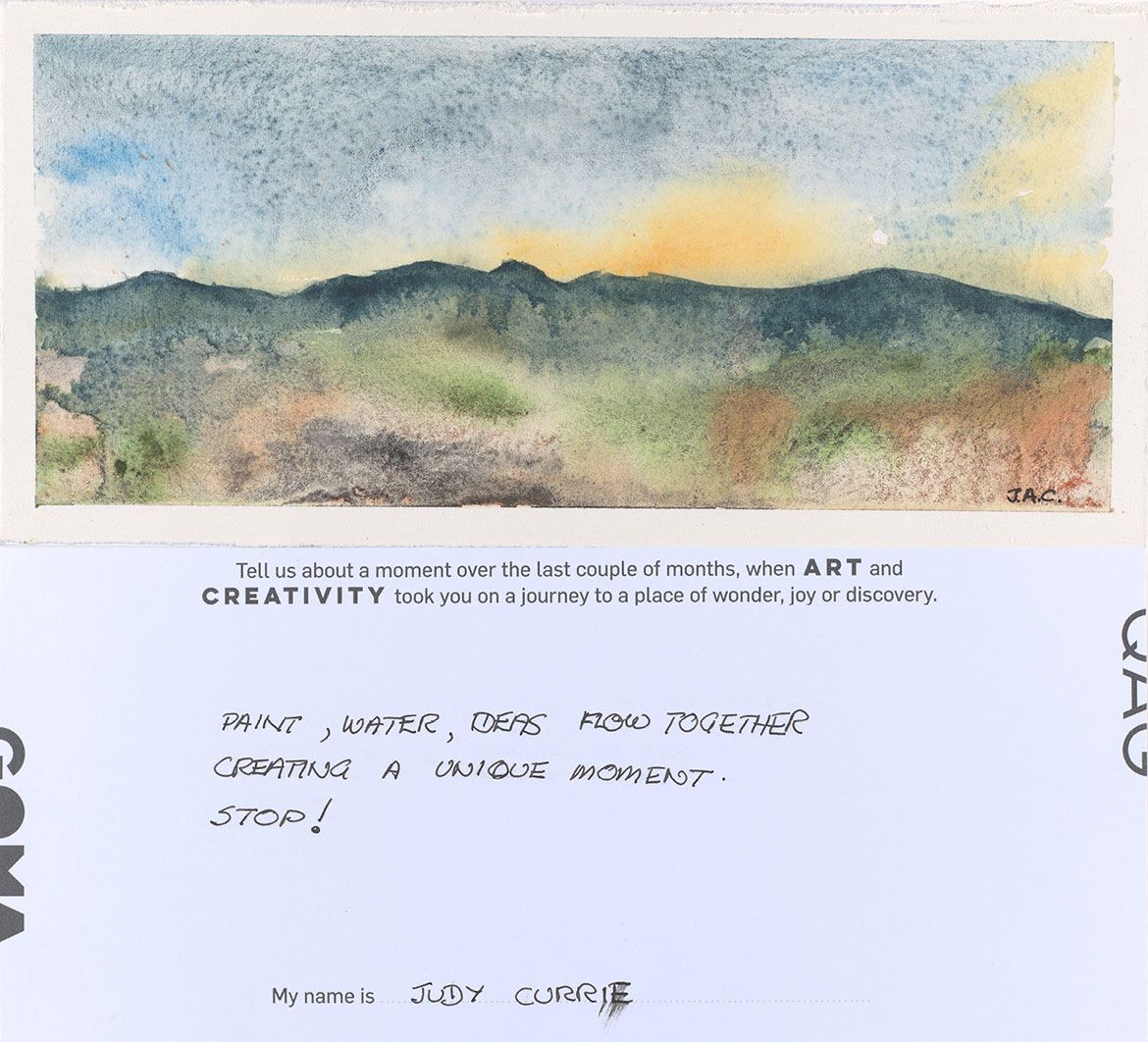 Art Pal Postcard submission by Judy Currie