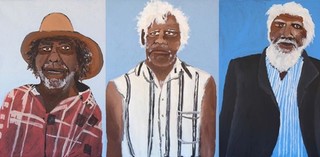 Vincent Namatjira, Western Arrernte people, Australia b.1983. Seven Leaders (series) 2016 Arthur Roe Collection, Melbourne. Image courtesy: The artist, Iwantja Arts and THIS IS NO FANTASY