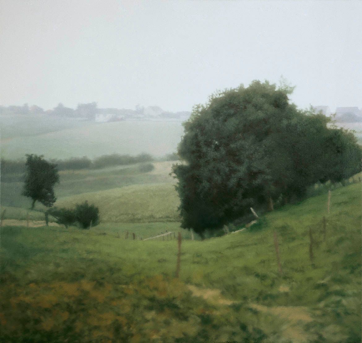 Gerhard Richter, Germany b.1932 / Meadowland (572-4) 1985 / Oil on canvas / 90.5 x 94.9cm / Collection: Museum of Modern Art, New York, USA / The Museum of Modern Art, New York. Blanchette Rockefeller, Betsy Babcock, and Mrs Elisabeth Bliss Parkinson Funds, 1985 / © Gerhard Richter