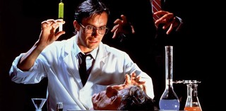 Production still from Re-Animator 1985 / Director: Stuart Gordon / Image courtesy: Umbrella Entertainment