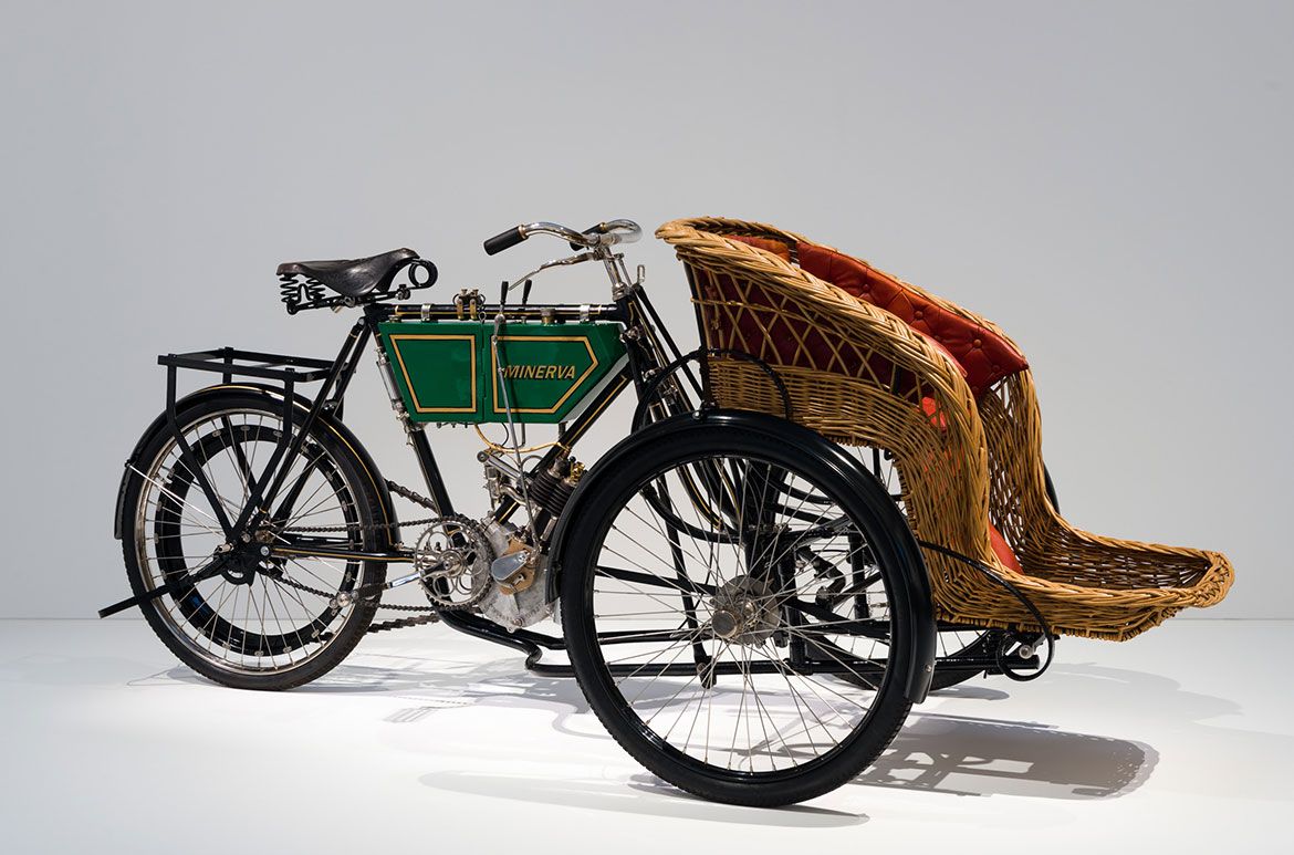 Minerva with Mills and Fulford Forecar 1903 / Collection: Bobby Haas and Haas Moto Museum / © Haas Moto Galleries LLC / Photograph: Natasha Harth © QAGOMA