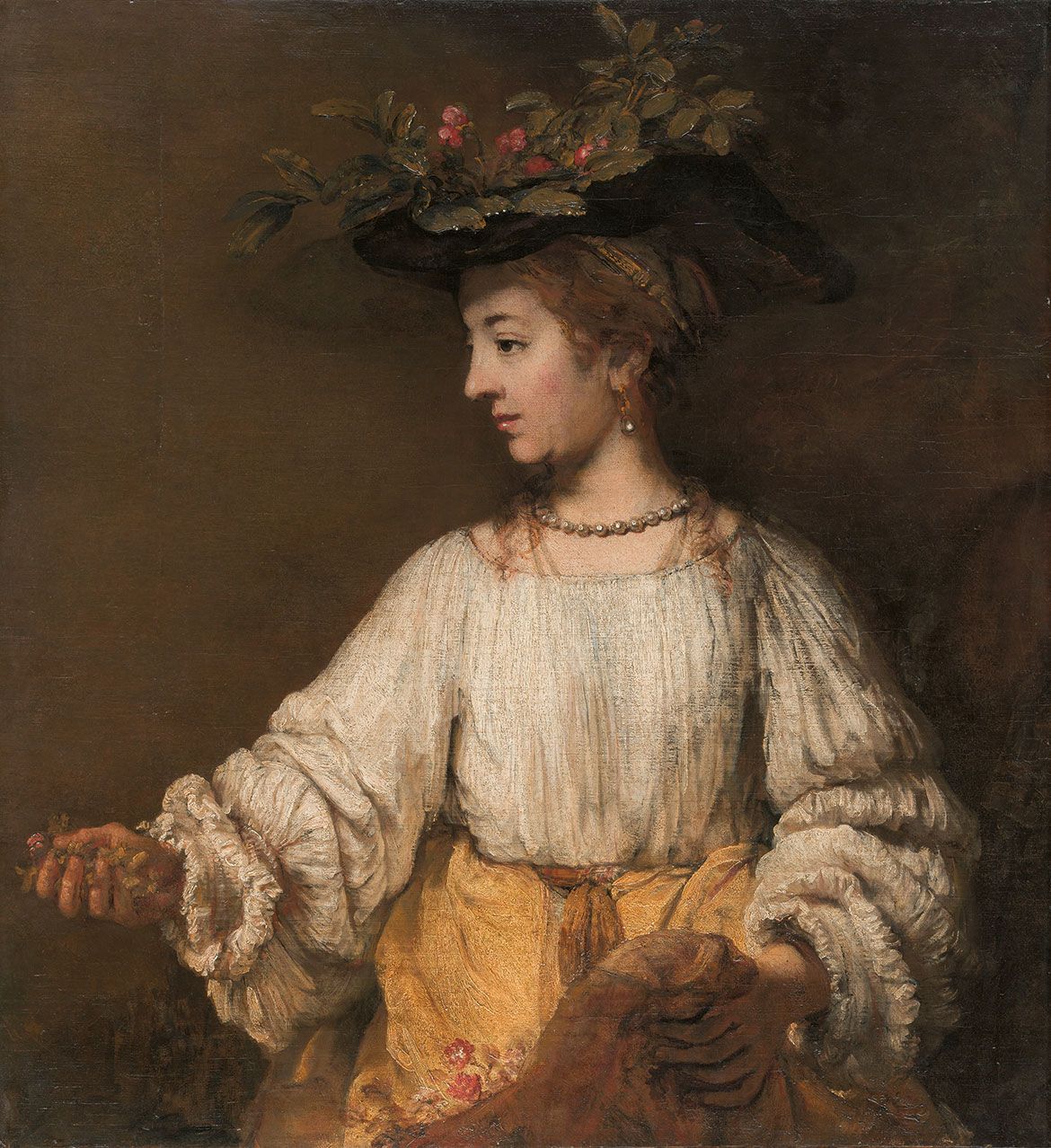 Rembrandt (Rembrandt van Rijn), The Netherlands 1606–69 / Flora c.1654 / Oil on canvas / 100 x 91.8cm / Gift of Archer M Huntington, in memory of his father, Collis Potter Huntington,
1926 / 26.101.10 / Collection: The Metropolitan Museum of Art, New York