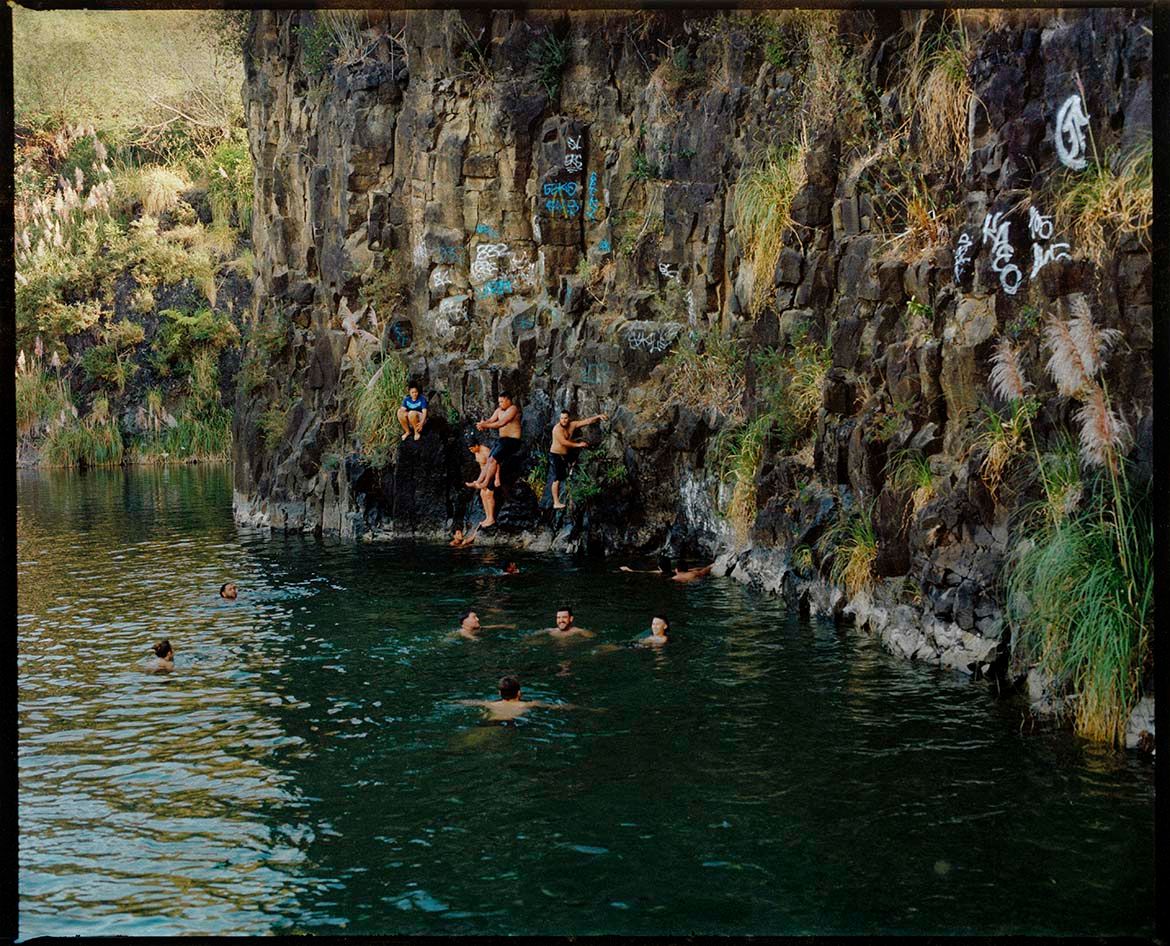 Edith Amituanai, New Zealand b.1980 / The Quarry (from ‘L’a’u Pele Moana (My darling Moana)’ series) 2020 / Archival pigment print on giclée paper / 100 x 120cm / Acc. 2021.322 / Purchased 2021 with funds from the Bequest of Jennifer Taylor through the Queensland Art Gallery l Gallery of Modern Art Foundation / Collection: Queensland Art Gallery l Gallery of Modern Art / © Edith Amituanai