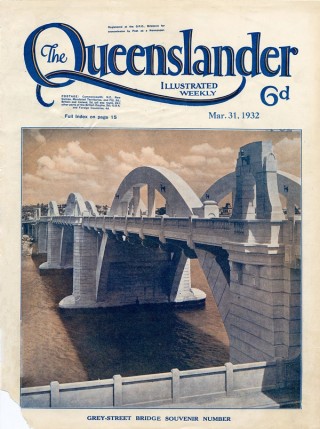 Illustrated front cover from The Queenslander, 31 March 1932 / 702692-19320331-s001 / Image courtesy: John Oxley Library, State Library of Queensland, Brisbane