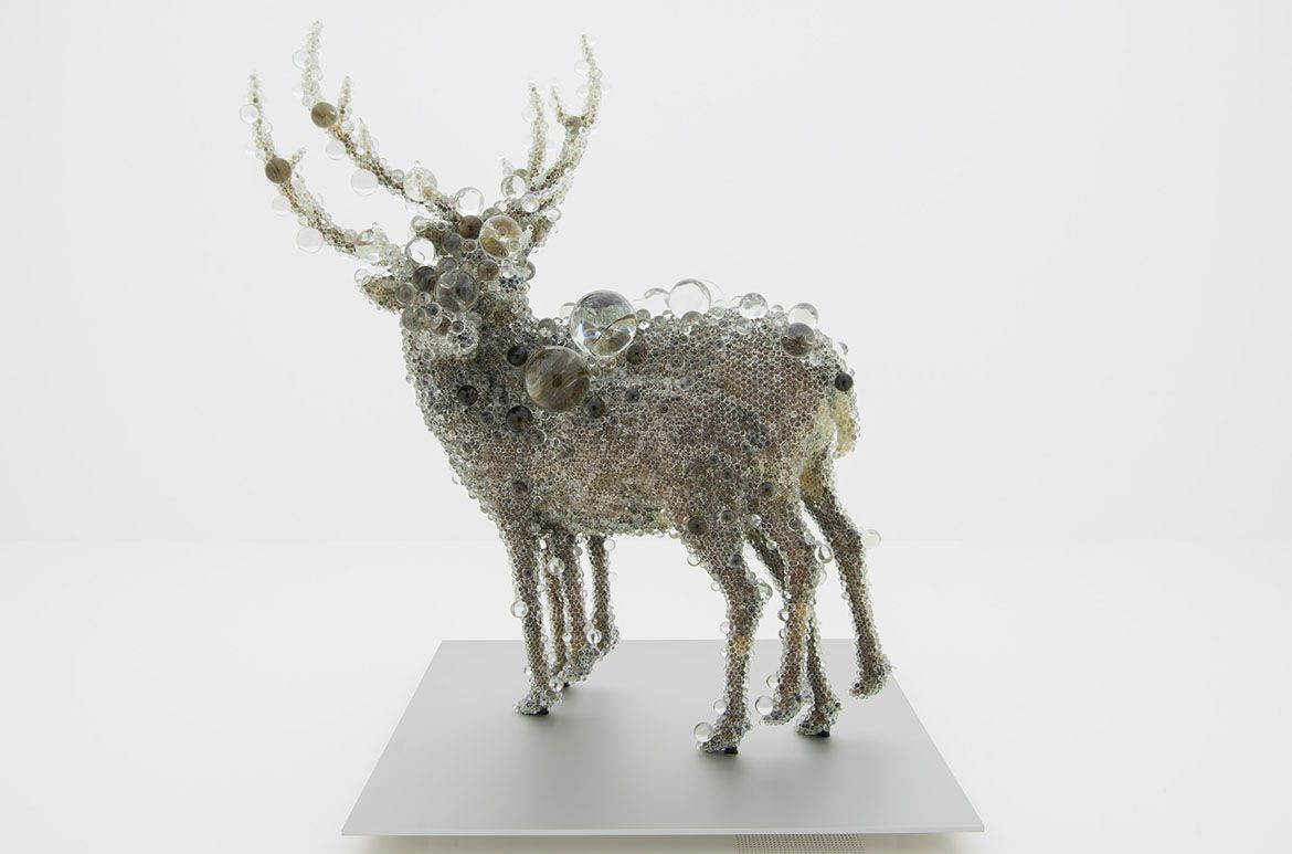 Kohei Nawa, Japan b.1975 / PixCell-Double Deer #4 2010 / Mixed media / 224 x 200 x 160cm / Purchased 2010 with funds from the Josephine Ulrick and Win Schubert Diversity Foundation through the QAG Foundation / Collection: Queensland Art Gallery | Gallery of Modern Art / © Kohei Nawa
