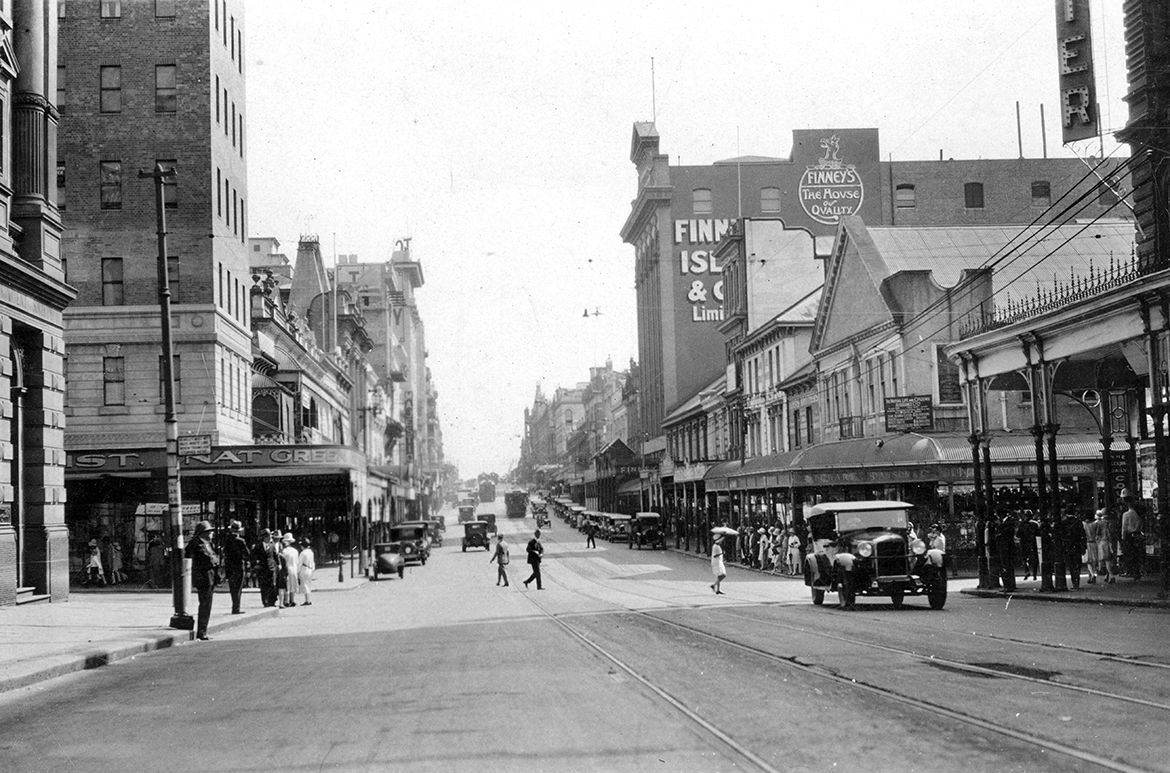 Queen Street, Brisbane looking south from the intersection with Edward Street c.1928 / 204351 / Image courtesy: John Oxley Library, State Library of Queensland, Brisbane