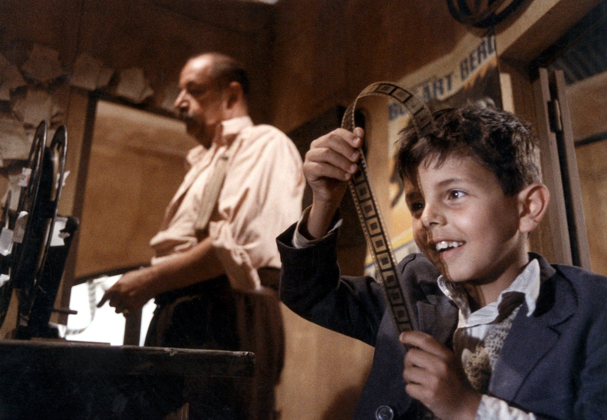 Production still from Cinema Paradiso 1988 / Director: Guiseppe Tornatore / Image courtesy: Cristaldi Film