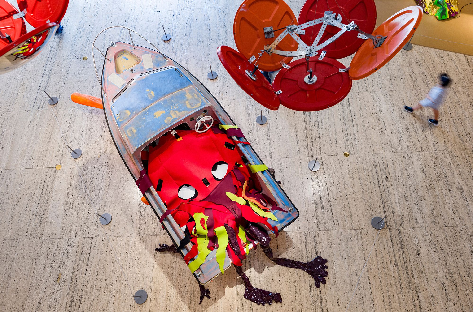 Installation view, ‘Justene Williams: Once We Were Mudskippers’, Queensland Art Gallery, Brisbane, 2026