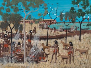 Goobalathaldin Dick Roughsey, Lardil people, Australia 1924-85 / The Birth of Goobalathaldin 1984 / Private collection / © Estate of Dick Roughsey Estate/ Copyright Agency