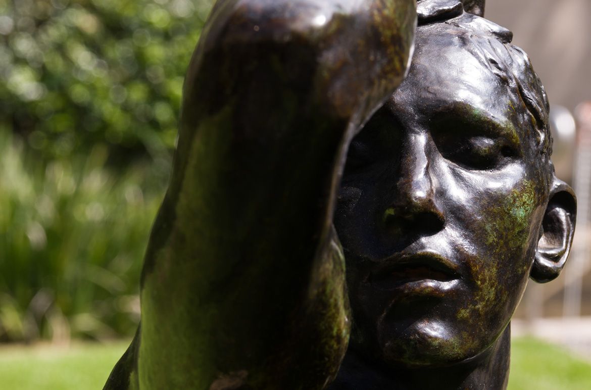 Auguste Rodin, France 1840-1917 / L’Age d’airain (The Bronze age) (detail) 1876-77, cast 1955