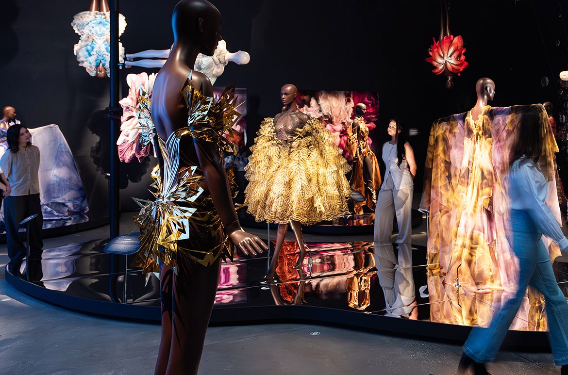 Installation view ‘Iris van Herpen: Sculpting the Senses’, GOMA 2024 / Photograph: C Callistemon © QAGOMA