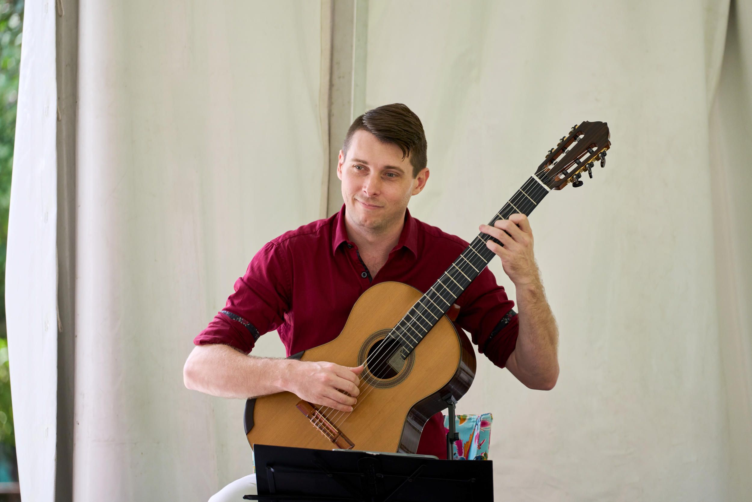 Joel Woods performing at the Fairy Tales Festival, January 2024 / Photograph: C Sanders, QAGOMA