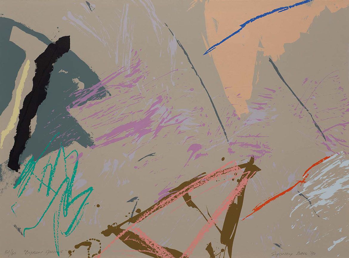Sydney Ball, Australia 1933-2017 / Byron Spring 1980 / Screenprint on wove paper / Purchased 1981 / Collection: Queensland Art Gallery / © The artist