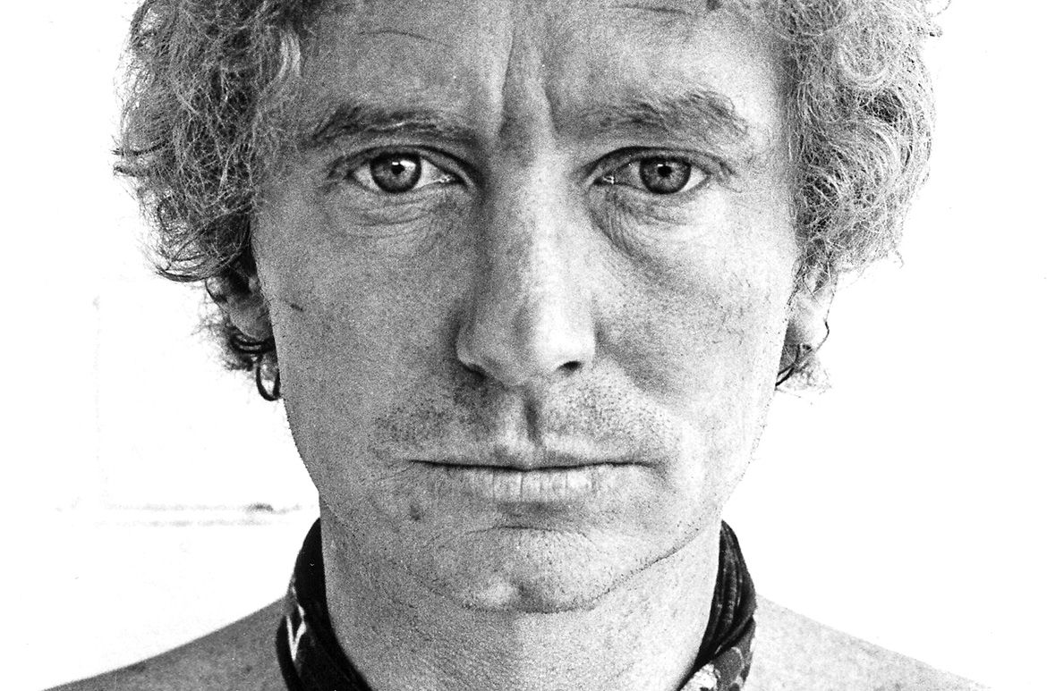 William Yang, Australia b.1943 / Brett Whiteley (detail) 1975, printed 2021 / Inkjet print on Ilford smooth cotton rag art paper / 74 x 155cm / Purchased 2023 with funds from an anonymous donor through the QAGOMA Foundation / Collection: Queensland Art Gallery | Gallery of Modern Art / © William Yang