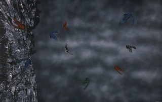 Shane Cotton, New Zealand b.1964 / Red Shift 2006-07 / Synthetic polymer paint on canvas / 200 x 300cm / Purchased 2007. The Queensland Government's Gallery of Modern Art Acquisitions Fund / Queensland Art Gallery | Gallery of Modern Art / © Shane Cotton