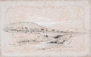 Pencil sketch by Conrad Martens of Glengallan. C.Marshall Esq. Decr. 31. 1856 / nvg8Nrp1 / Collection: Mitchell Library, State Library of New South Wales