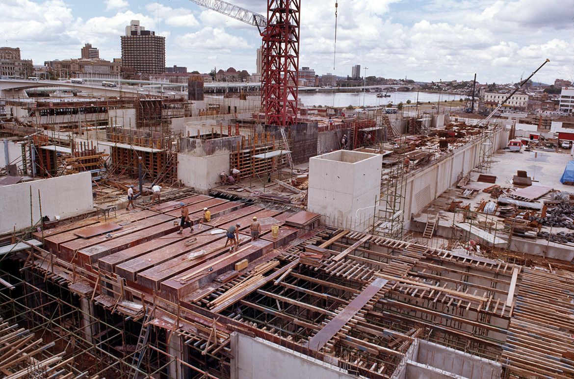Queensland Art Gallery construction / Collection: QAGOMA Research Library