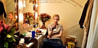 William Yang / Australia, b. 1943 / Cate Blanchett: The star in her dressing room. After “Hedda Gabler.” Wharf Theatre. Sydney. 2004 / Image courtesy: The artist / © William Yang