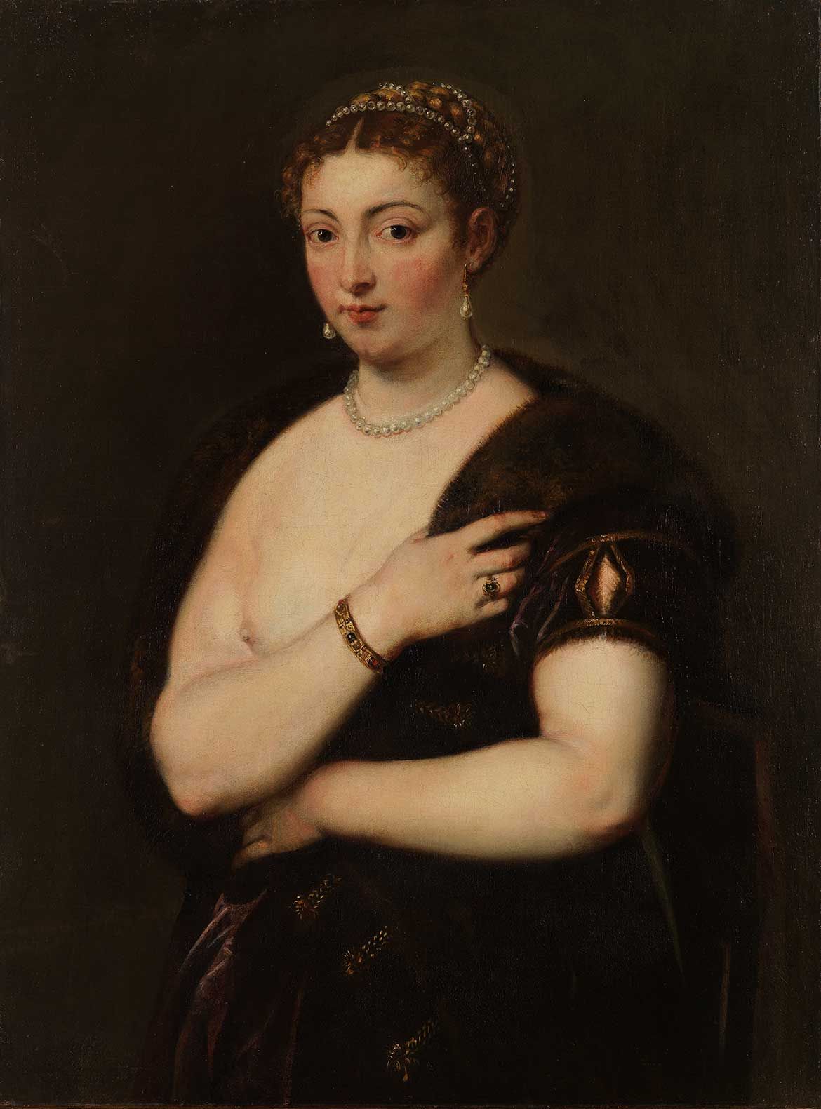 Peter Paul Rubens, Flanders 1577-1640 / Young woman in a fur wrap (after Titian) c.1629-30 / Oil on canvas / 91.8 x 68.3cm / Purchased 1980. QAG Foundation / Collection: Queensland Art Gallery | Gallery of Modern Art