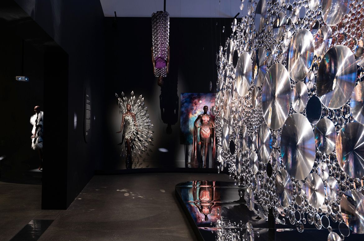 Installation view ‘Iris van Herpen: Sculpting the Senses’, GOMA 2024 / Photograph: N Umek © QAGOMA