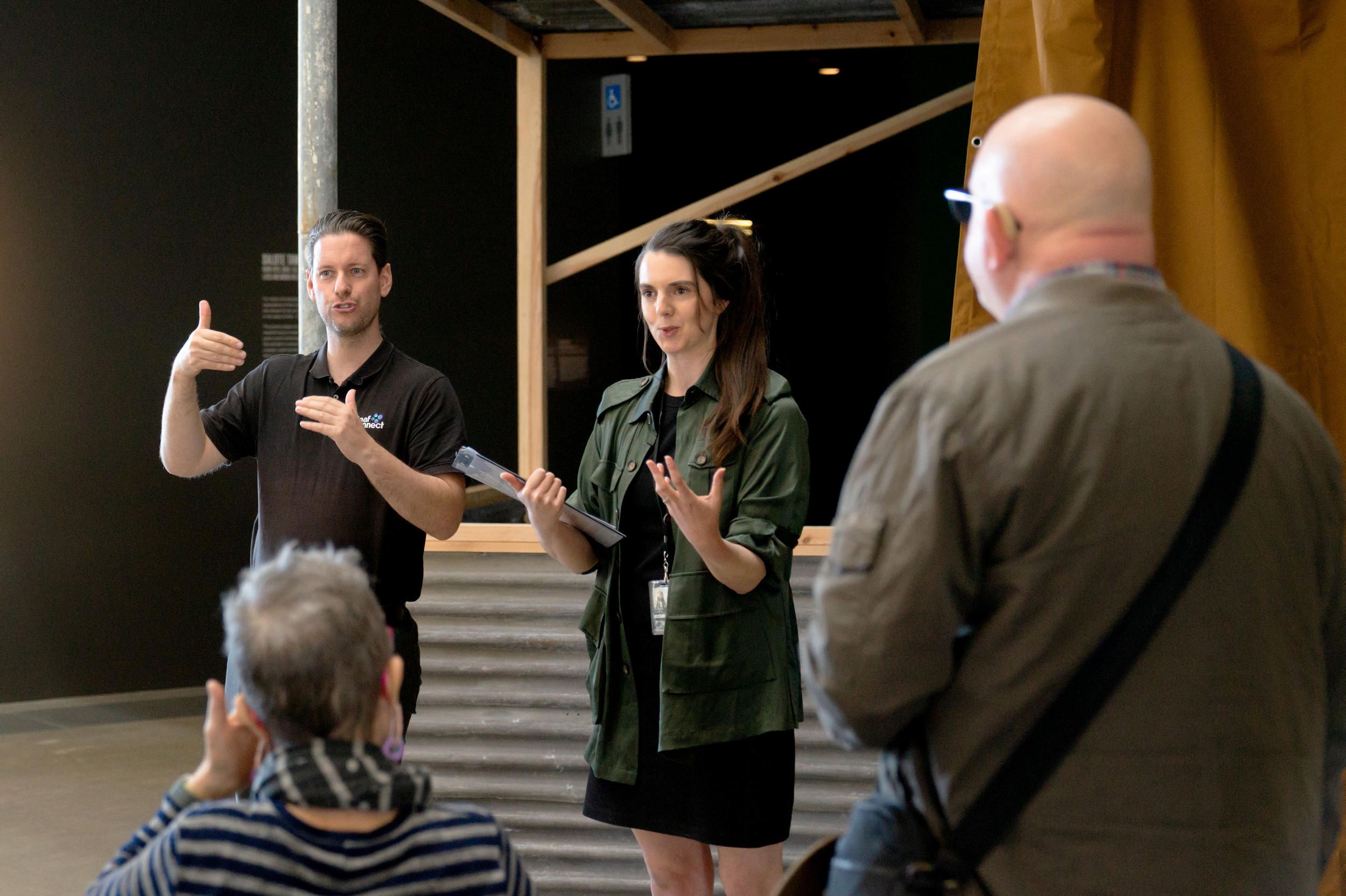 Auslan interpreted tour at GOMA | Photograph: L Walker 