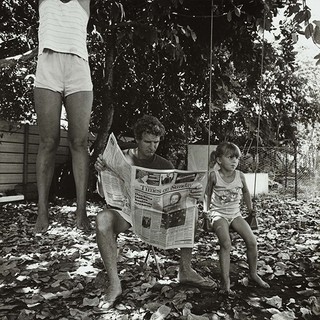PAM, Max Australia b.1949 Backyard on Sunday, Mooloolabah (from ‘Journeys north’ portfolio) 1986 Gelatin silver photograph on paper 33.8 x 30cm 28.3 x 28.2cm (comp.) Acc. 1987.173.021 Purchased 1987 with the financial assistance of the Australian Bicentennial Authority to commemorate Australia’s Bicentenary in 1988