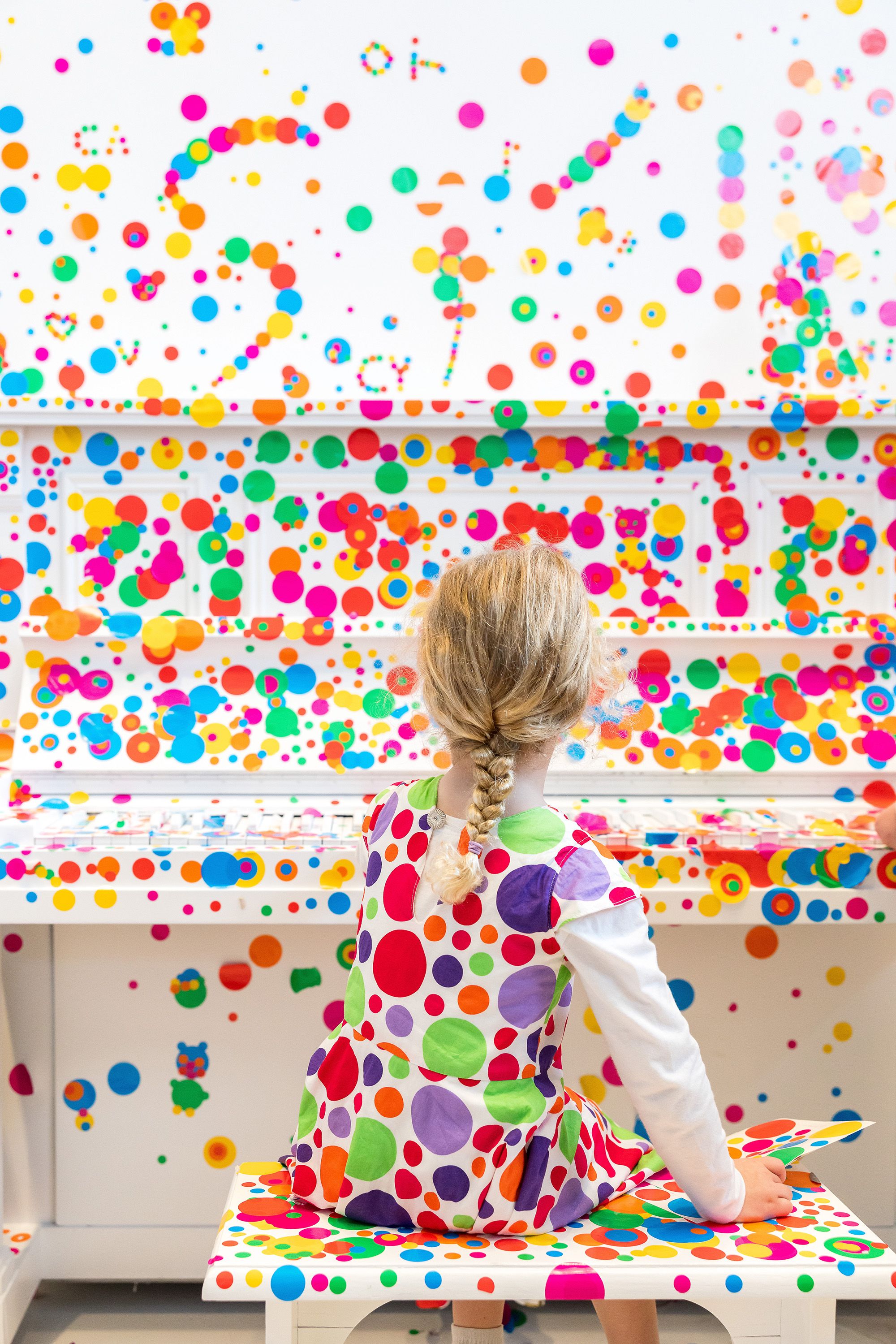 Yayoi Kusama’s The obliteration room 2002-present in 'Wonderstruck' at the Gallery of Modern Art, 2025 / Photograph: K Bennett © QAGOMA