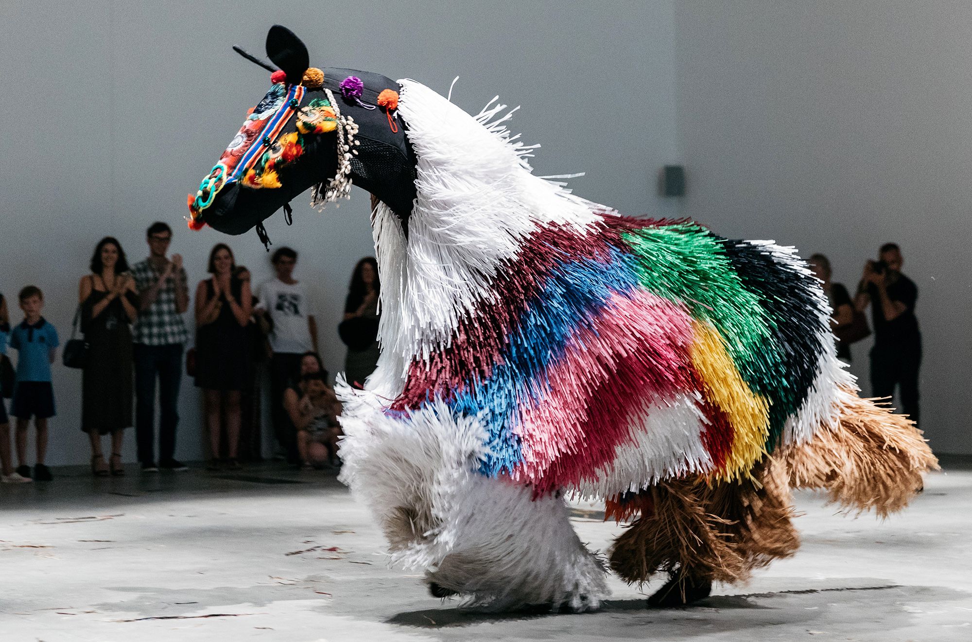 Nick Cave’s HEARD•BRISBANE performance / © Nick Cave / Photograph: J Ruckli © QAGOMA