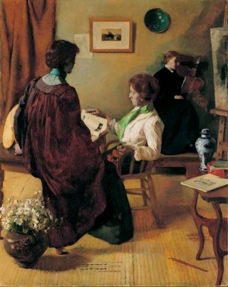 A M E Bale, Australia 1875-1955 / Leisure moments 1902 / Oil on canvas / Purchased 1973 / Collection: Queensland Art Gallery | Gallery of Modern Art