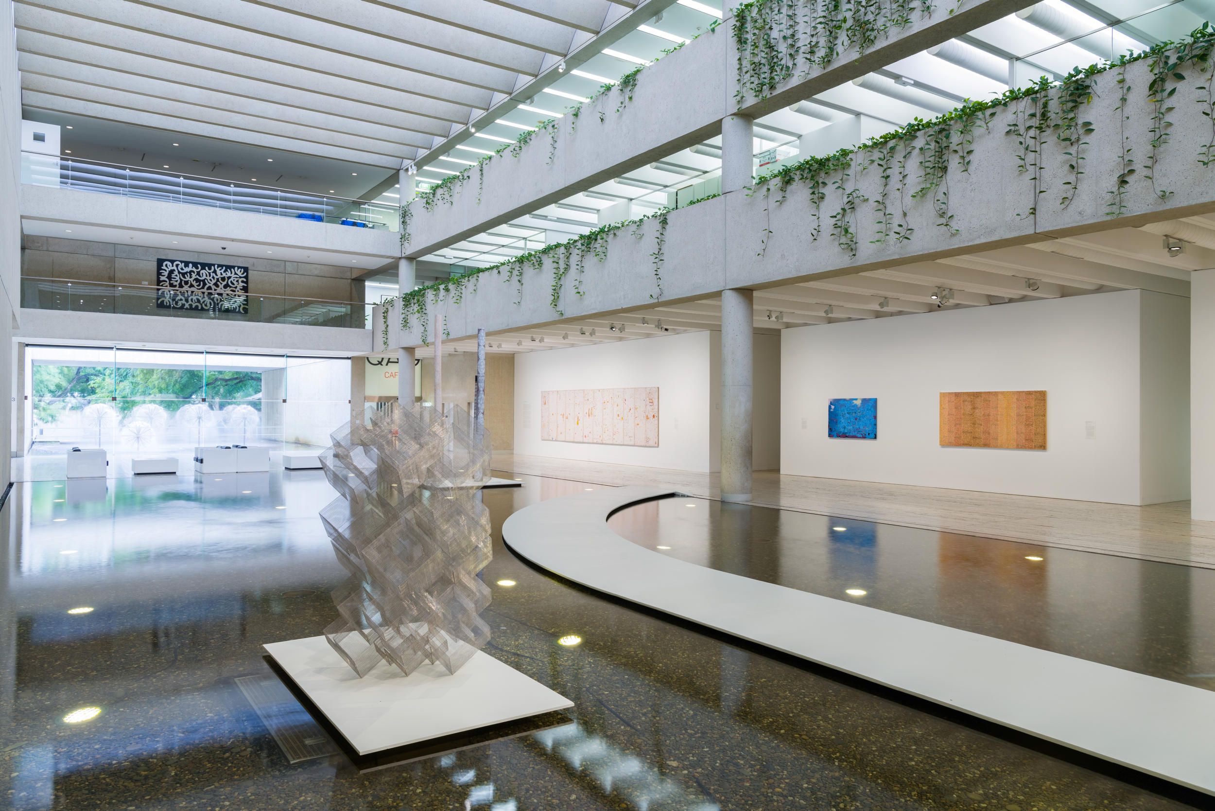 A view of the Watermall at QAG. Photograph by J. Ruckli.