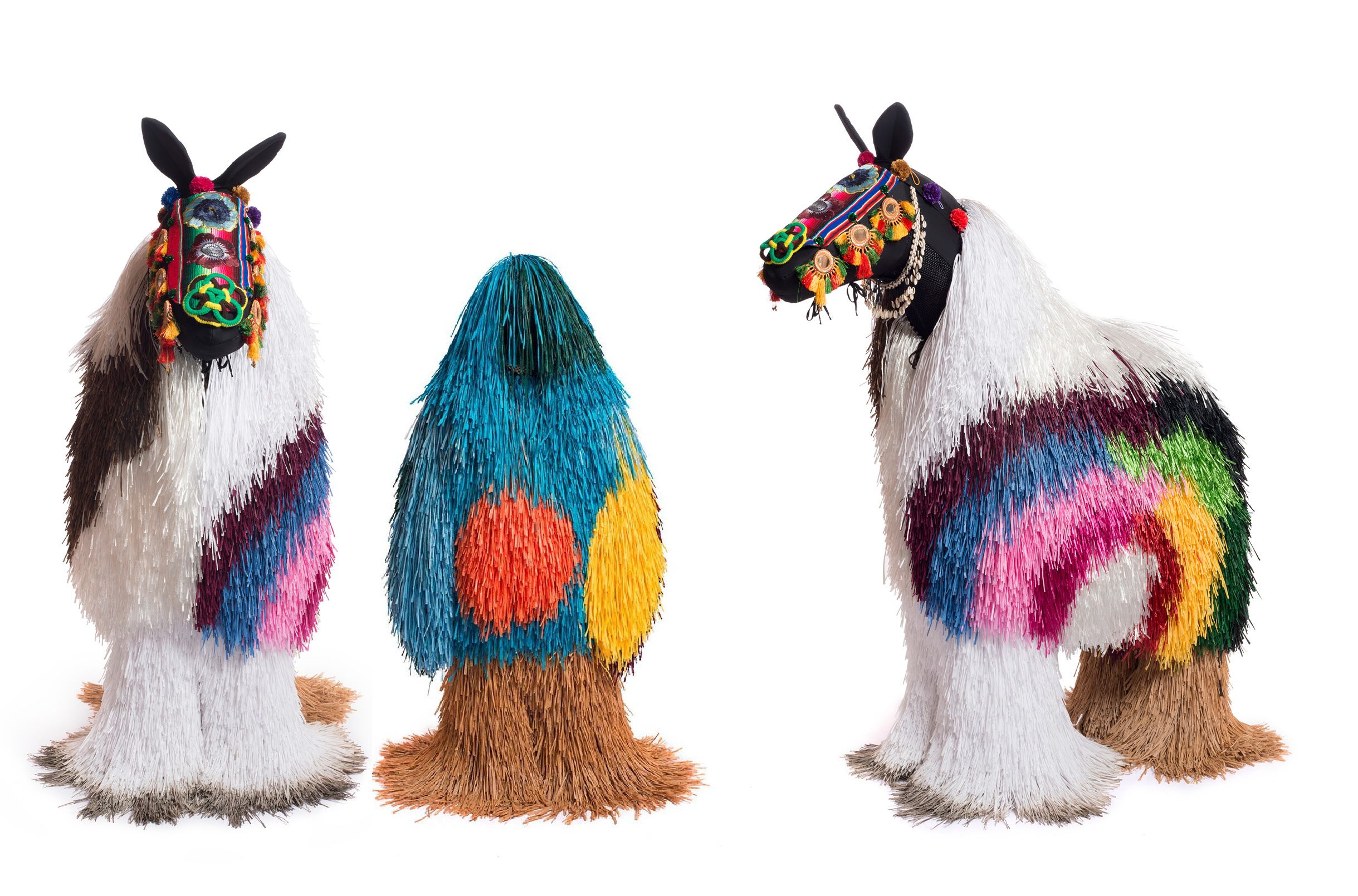 Nick Cave, United States b.1959 / HEARD 2012 / 15 wearable sculptures (six parts each) or as a performance, 15 wearable sculptures (six parts each), choreography, musical score and video / Purchased 2016 to mark the tenth anniversary of GOMA with funds from the Josephine Ulrick and Win Schubert Diversity Foundation through the QAGOMA Foundation / Collection: Queensland Art Gallery | Gallery of Modern Art / © Nick Cave / Photographs: James Prinz, courtesy of Nick Cave and Jack Shainman Gallery
