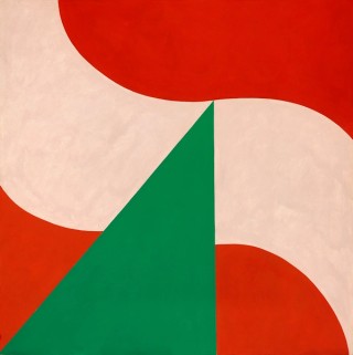 Dick Watkins, Australia b.1937 / Falaise #2 1966 / Synthetic polymer paint on canvas / 160.1 x 160.3cm / Gift of James Mollison AO through the Queensland Art Gallery | Gallery of Modern Art Foundation 2013. Donated through the Australian Government’s Cultural Gifts Program / Collection: Queensland Art Gallery | Gallery of Modern Art / © Dick Watkins/Copyright Agency