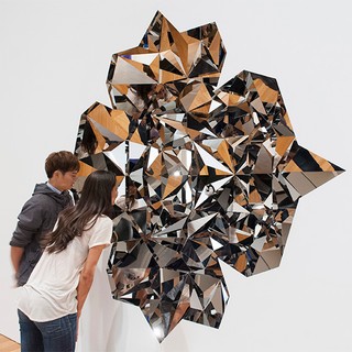 Timo Nasseri, Germany b.1972 / Epistrophy VI 2012 / Polished stainless steel / 264 x 230.8 cm / Purchased 2012 with funds from Tim Fairfax AM through the Queensland Art Gallery Foundation / Collection: Queensland Art Gallery | Gallery of Modern Art / © Timo Nasseri