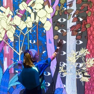 Inside Nicolas Molé’s immersive animated installation IIs vous regardent (They look at you) (detail) 2015, reconfigured 2017 / Mixed media installation / Purchased 2017 with funds from the bequest of Jennifer Taylor through the Queensland Art Gallery | Gallery of Modern Art Foundation / Collection: Queensland Art Gallery | Gallery of Modern Art / © Nicolas Molé / Photograph: M Sherwood