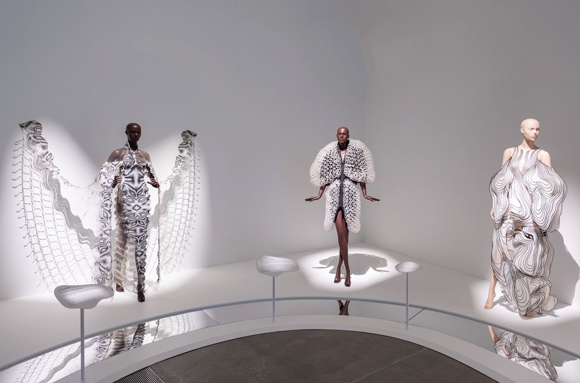 Installation view ‘Iris van Herpen: Sculpting the Senses’, GOMA 2024 / Photograph: N Umek © QAGOMA