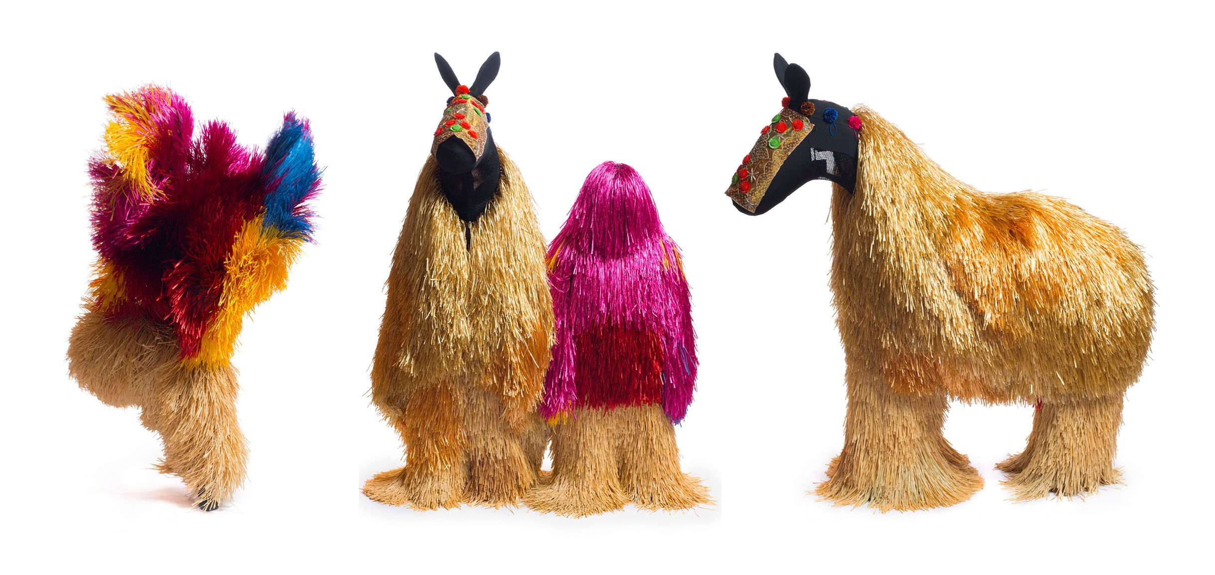 Nick Cave, United States b.1959 / HEARD 2012 / 15 wearable sculptures (six parts each) or as a performance, 15 wearable sculptures (six parts each), choreography, musical score and video / Purchased 2016 to mark the tenth anniversary of GOMA with funds from the Josephine Ulrick and Win Schubert Diversity Foundation through the QAGOMA Foundation / Collection: Queensland Art Gallery | Gallery of Modern Art / © Nick Cave / Photographs: James Prinz, courtesy of Nick Cave and Jack Shainman Gallery