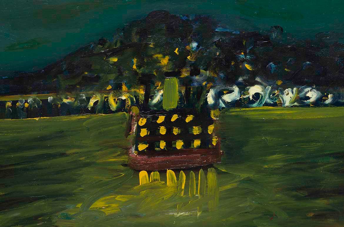Charles Blackman, Australia 1928-2018 / Stradbroke ferry 1952 / Enamel and tempera on heavy cardboard / 63.5 x 76cm / Gift of Barbara Blackman AO through the QAGOMA Foundation 2016. Donated through the Australian Government’s Cultural Gifts Program / Collection: Queensland Art Gallery | Gallery of Modern Art / © Charles Blackman/Copyright Agency