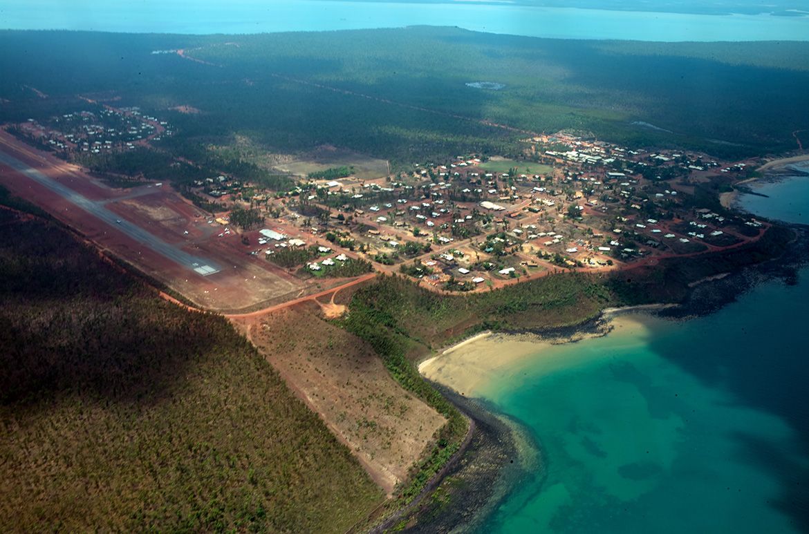 Aerial view of Milingimbi, Northern Territory / Photograph: B Ward