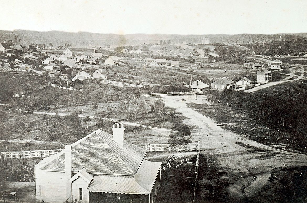 Brisbane from Wickham Terrace 1860 / 99183859028602061 / Courtesy: John Oxley Library, State Library of Queensland, Brisbane
