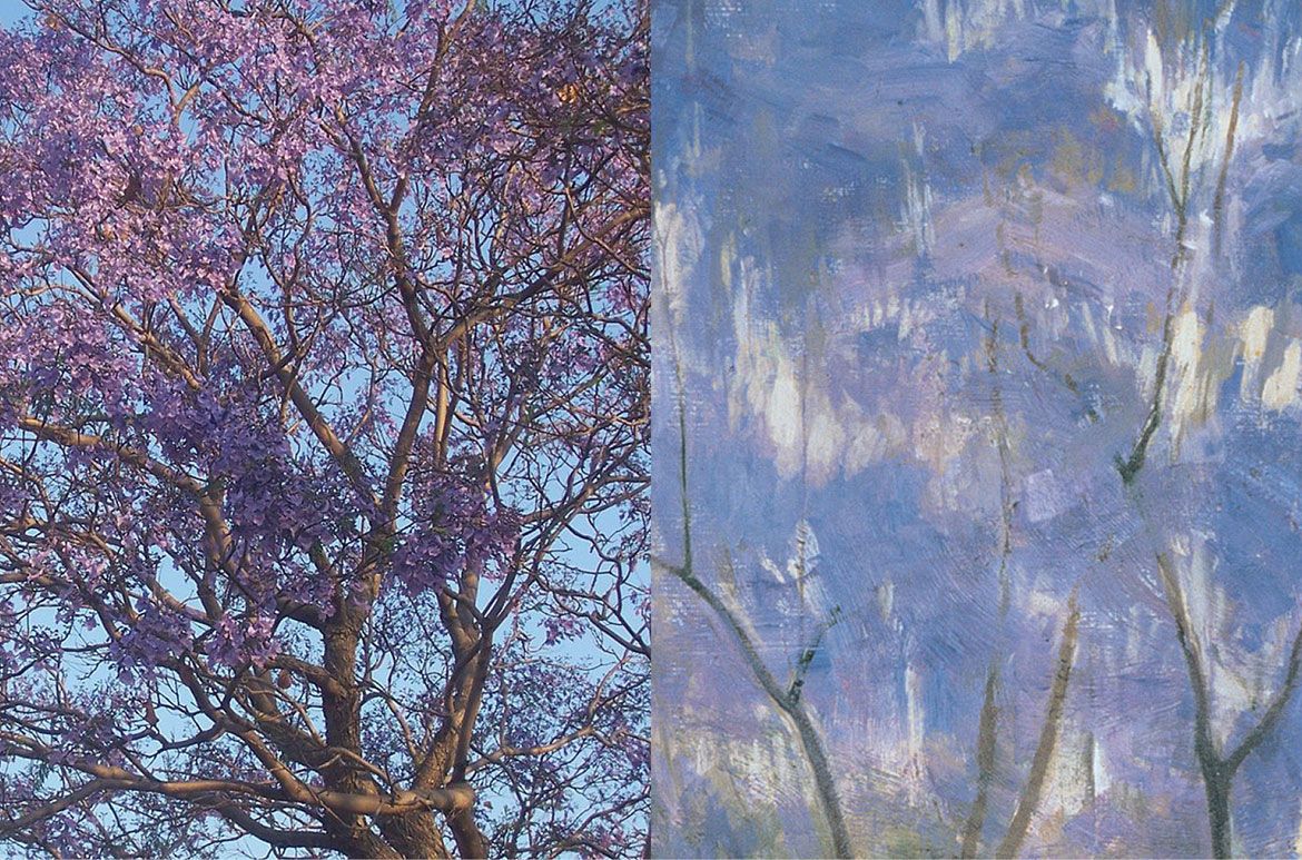 R. Godfrey Rivers, England/Australia 1858-1925 / Under the jacaranda 1903 / Oil on canvas / 143.4 x 107.2 cm / Purchased 1903 / Collection: Queensland Art Gallery | Gallery of Modern Art