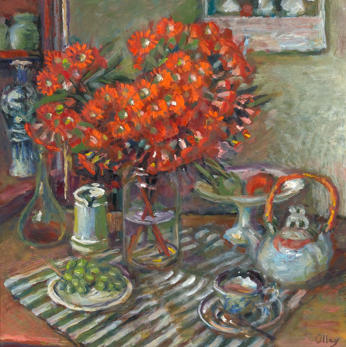Margaret Olley, Australia 1923-2011 / Gum blossoms 2007 / Oil on board / 76 x 76cm / Private collection / © Estate of Margaret Olley