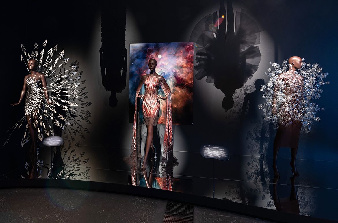 Installation view ‘Iris van Herpen: Sculpting the Senses’, GOMA 2024 / Photograph: N Umek © QAGOMA