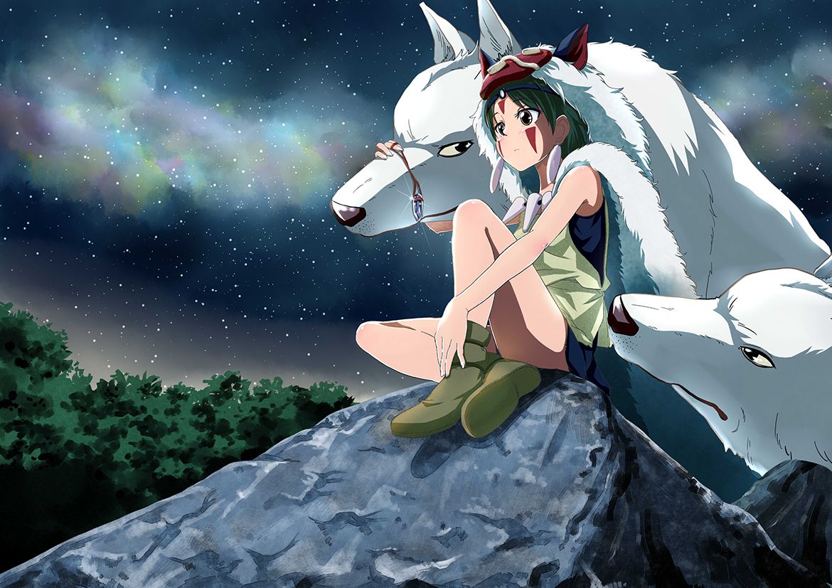 Production still from Princess Mononoke 1997 / Director: Hayao Miyazaki / Image courtesy: Mad-man Entertainment